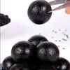 XCVFDVOR Black Sesame Balls (黑芝麻丸) – 12 Individually Wrapped Snacks,