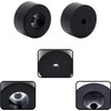 Roczential 16 Pack Speaker Rubber Feet with Stainless Washer Round