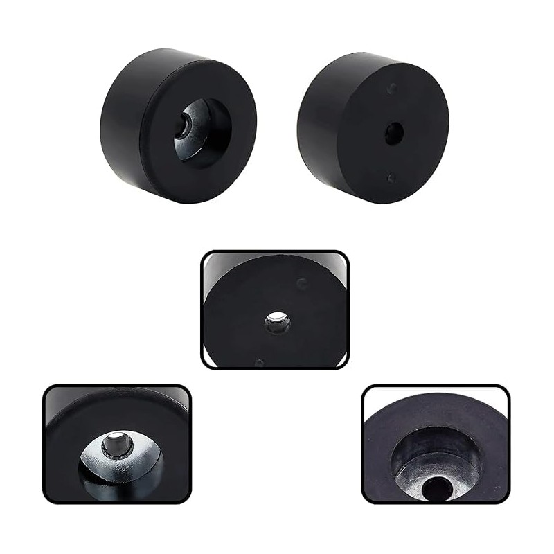 Roczential 16 Pack Speaker Rubber Feet with Stainless Washer Round