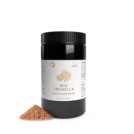 Pilze Wohlrab Organic Tremella Powder for Animals, 300 g, Pure Vital Mushroom Powder, Microfine, Highest Organic Quality, Vital Mushroom Powder, Dosage for Animals, 1 Tin