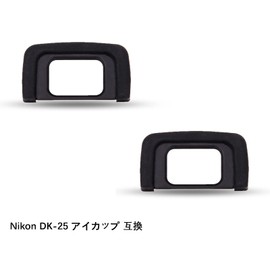 Pack of 2 JJC DK-25 Eyecup Eyepieces for Nikon D3500 D3400 D3300 D3200 D3100 D3000 D5600 D5500 D5300 D5200 D5100 D5000 Cameras Compatible with Nikon DK-DK-25 25 eyepiece Compatible