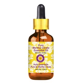 Deve Herbes Pure Mentha Citrata Essential Oil (Mentha citrata) with Glass Dropper Steam Distilled 100ml (3.38 oz)