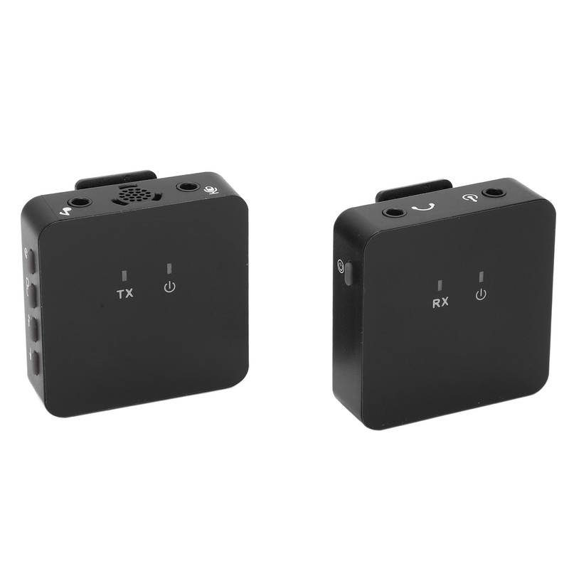 Wireless Lavalier Microphone Clip On Lapel Mic Transmitter Receiver Set