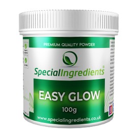 Special Ingredients Easy Glow 100g Make Glow in The Dark Food and Drinks Suitable for Vegans, Non-GMO - Recyclable Container