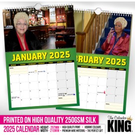The Calendar King // Pat Noodle - 2025 Wall Calendar … (Full Colour, A4 Size)