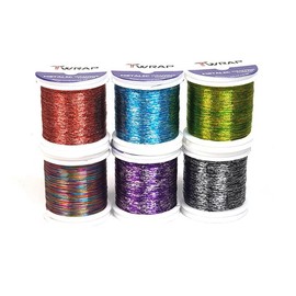 Lot of 6ea 2 Tone Metallic Rod Wrapping Threads (JK013) for Fishing Rod Building