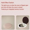 LED Mini Makeup Mirror, Compact Folding Travel Mirror with Touch