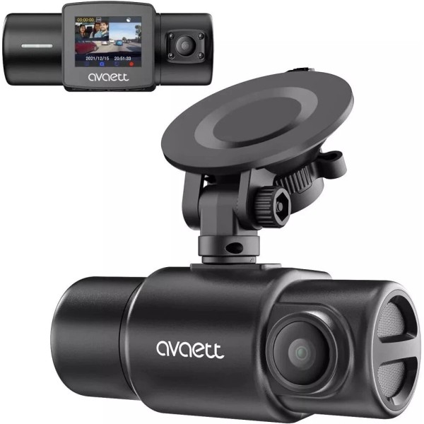 Avaett Dual 1080P Dash Cam Front and Inside WiFi GPS