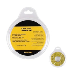 Fuosuc DWO1DT802 Trimmer Line for DEWALT Weed Trimmer Lines, 225-Foot by 0.080-Inch, 1 pc