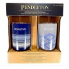Pendleton Patterned 20oz Stainless Steel Hot/Cold Tumbler Set (Blue &