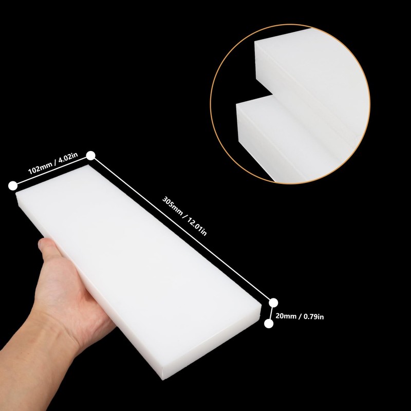 2 Pack Polyethylene Tapping Block – Professional Grade Solid Plastic