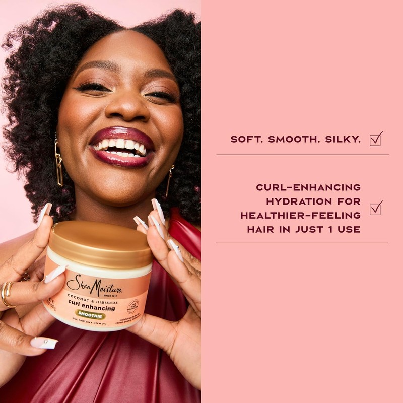 SheaMoisture Coconut & Hibiscus Curl Enhancing Smoothie, 12 Ounce
