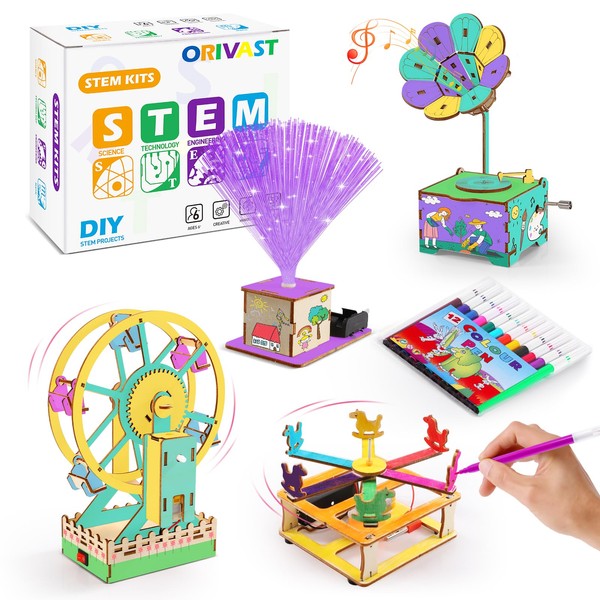 ORIVAST STEM Science Kits for Kids Ages 8-12, Wood Craft