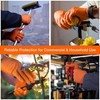 1st Choice 6 mil Orange Gloves, Disposable, Latex Free, Raised