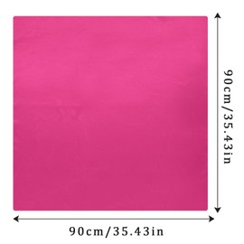 Coubeau 35 Inch Large Square Satin Headscarf - Silk Hair Scarf Square Hair Bandanas Large Scarf Sleep Head Wrap for Women, rose red