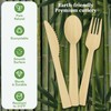 ECOLipak ECOLipak 300 Count Bamboo Cutlery Set, 100 Knives, Forks