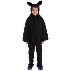 Charlie Crow Bat cape costume for kids one size fits all 3-8 Years.