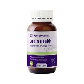 Henry Blooms Brain Health (Mushrooms & Gingko 6000) 40 Capsules