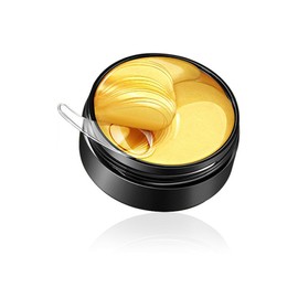 24K Gold Collagen Under Eye Masks - Reduce Puffy Eyes, Dark Circles, and Bags - Hyaluronic Acid & Collagen Eye Pads to Smooth Wrinkles and Hydrate Skin