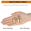 Fuaxat 10Pack Small Locks with Same Keys, 3/4" (20mm) Wide