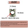 10 PCS Metric M8x11.5mmx14.5mm Barrel Nuts,for M8-1.25 Bolts Cross Dowels