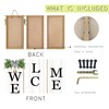 Interchangeable Welcome Sign for Front Porch Standing 47"X8" Outdoor Large