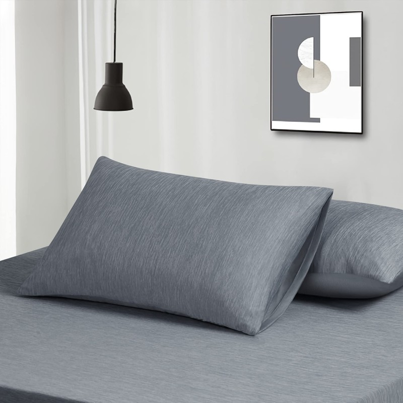 LINENOVA 2 Pack Cooling Pillowcase,Japanese Arc-Chill Tech,Q-MAX>0.43 Cooling Fiber Absorbs
