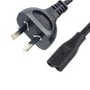 Universal Power Cord – Australian 2-Pin IEC-C7 (Figure 8) – 7.5A 250V, SAA Certified