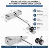 Adjustable Spring Door Closer for Interior Doors – Stainless Steel