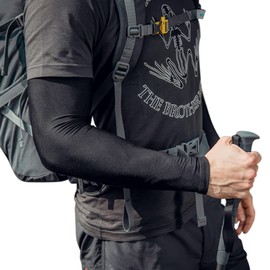 MEPOKI Men's Summer Arm Cover, Cooling Sensation, UPF 50+, UV Protection, Cool Touch Even in Summer, Breathable, Quick Drying, Sunscreen Cover, Arm Sleeve, UV Protection, Sun Protection, Anti-Slip, Stretchy, Unisex, Driving, Cycling, Outdoor Activities, 