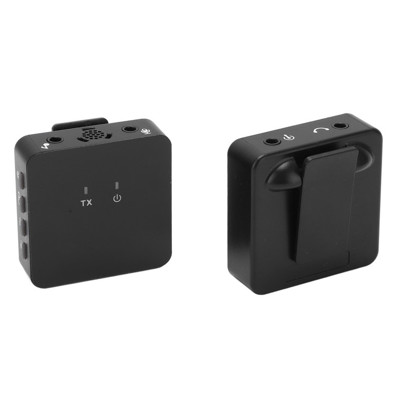 Wireless Lavalier Microphone Clip On Lapel Mic Transmitter Receiver Set