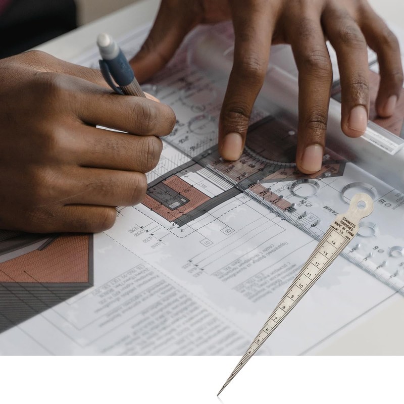 GLADFRESIT Stainless Steel Taper Gage, 1-15mm Taper Welding Gauge, Inch