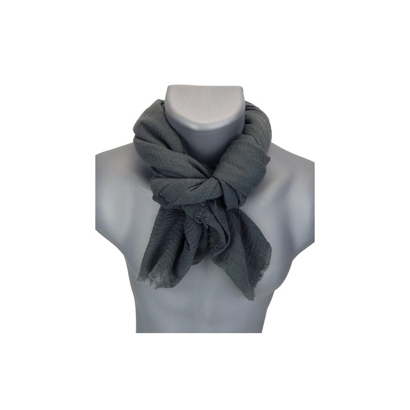 Ella Jonte Mens Scarf Lightweight Soft Scarf Plain, gray