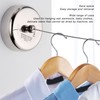 Retractable Clothesline 304 Stainless Steel Safety Auto Retraction Double Pulley