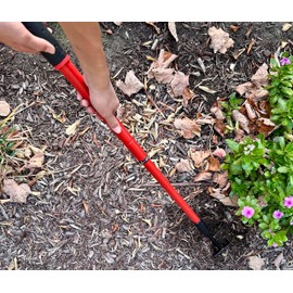 Corona GT 3070 Extendable Handle Cultivator, Red, 18"-32"