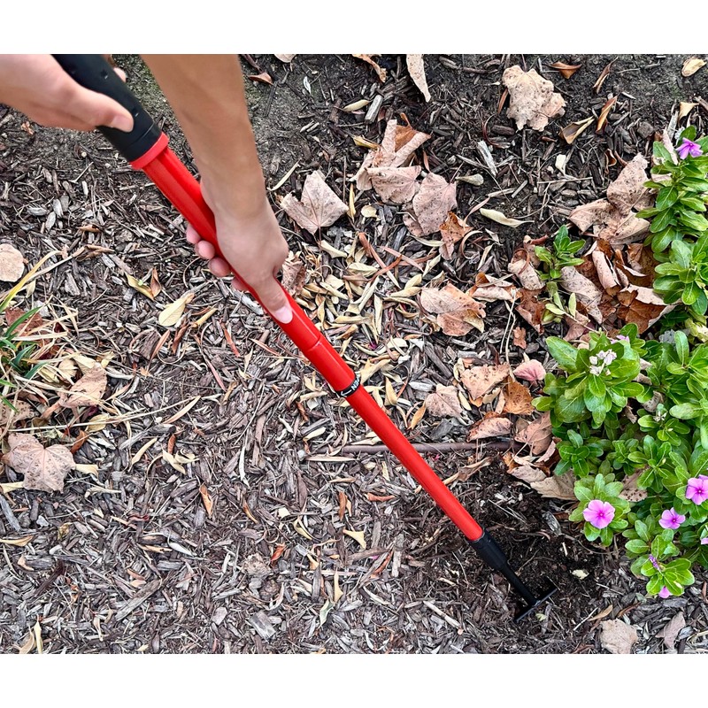 Corona GT 3070 Extendable Handle Cultivator, Red, 18"-32"