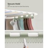 SONGMICS Clothes Drying Rack, Foldable 2-Level Laundry Drying Rack, Free-Standing