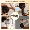 RYMAUP 3 Pieces Bowknot Hair Clips Leather Bow Twist Clip