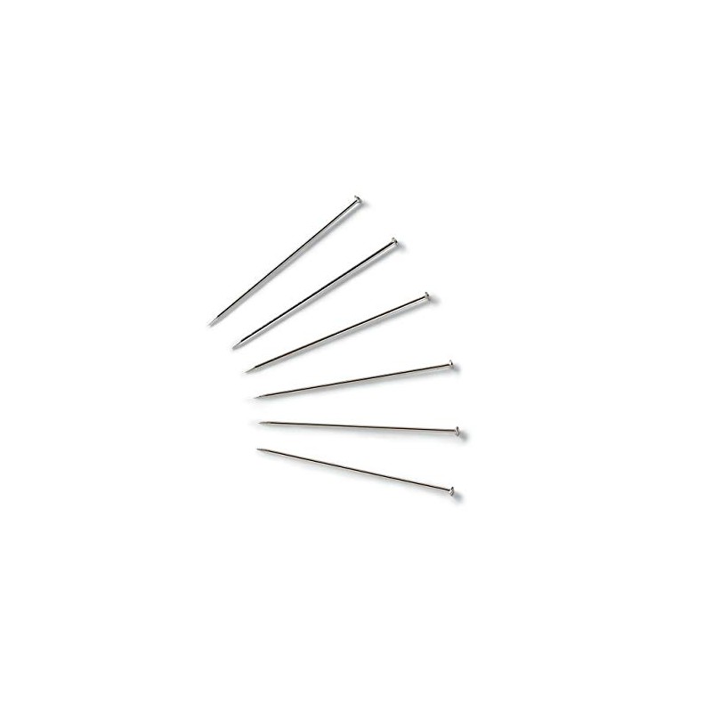 Prym Stecknadeln, 0,60 x 30mm, silberfarbig, 500g, Pappdose, Stahl, 30