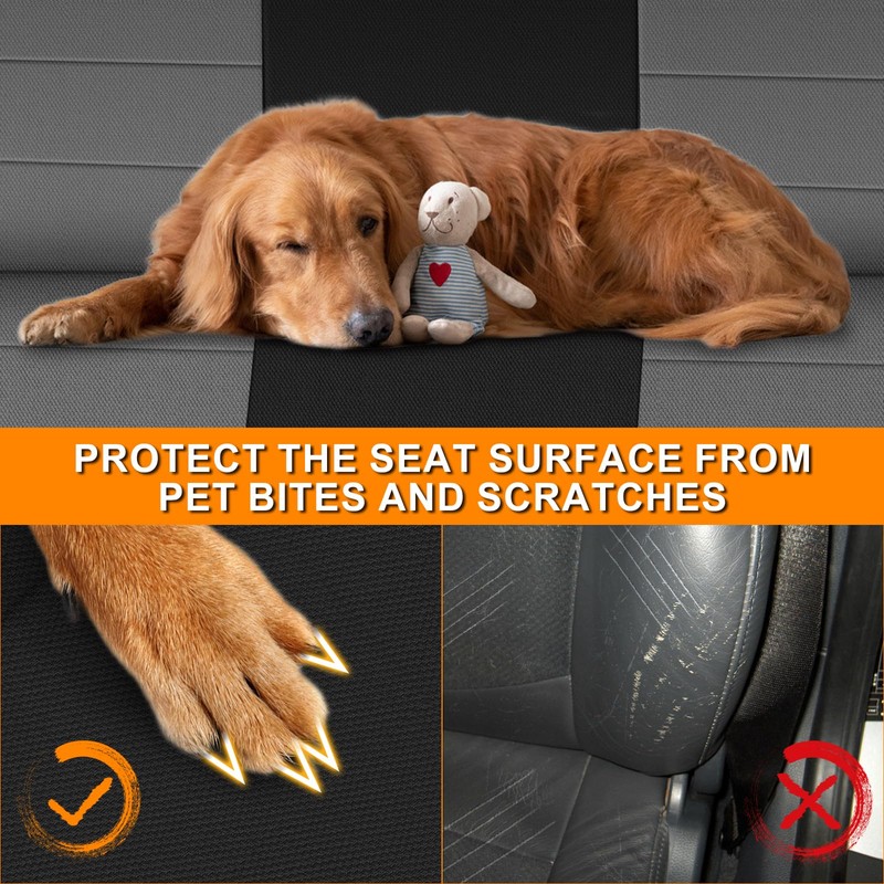Kistrba Front & Rear Seat Cover Compatible with 1982-2002 Chevy