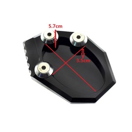 PROCNC Aluminum Steel Side Enlarger Foot Kickstand Stand Extension Plate Pad Fit For Kawasaki VERSYS 650 2010 2011 2012 2012 2013 2014 2015 2016 2017, KLX250 2010 2011 2012 2013 2014 2015