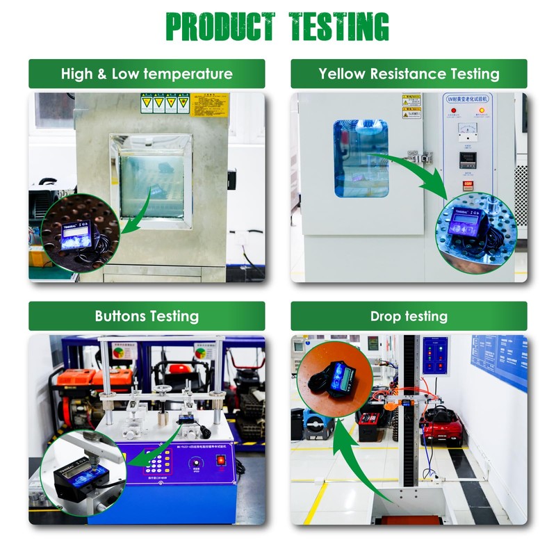 Yooreal Digital Backlight Tachometer Hour Meter,Resettable Hours,Replaceable Battery Engine for