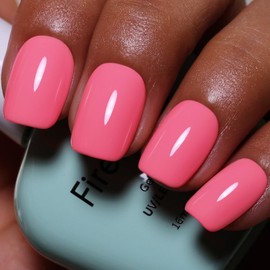 Firedeep Pink Gel Nagellack,16ML Pink Red Color Soak Off UV LED Gel Nagellack Nail Art Starter Maniküre Salon DIY at Home 1Pcs (1109)