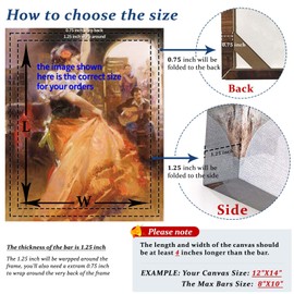 4pcs DIY Wooden Canvas Stretcher Bars Canvas Frame Kit for Gallery Wraps – Sturdy Solid Wood Bars for Oil Paintings, Gallery, Posters, Diamond Painting, Home Studio Wall Decor