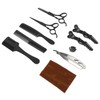 Hair Cutting Scissors Kit Clip Clipper Holder Comb Stainless Steel