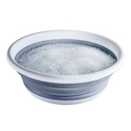 Lakeland 8L Collapsible Washing Up Bowl Grey and White