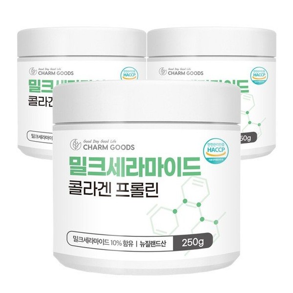 Chamgoods Milk Ceramide Collagen Proline 250g 3 boxes / 참굿즈 밀크세라마이드 콜라겐 프롤린 250g 3통