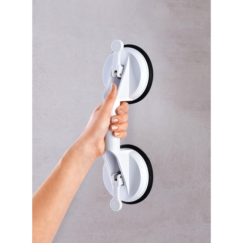 Ridder A0150201 Suction Handle with 2 Suction Pads White