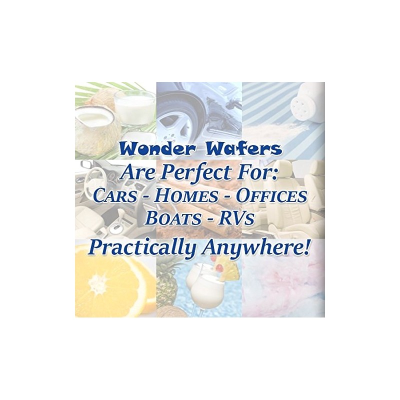 Wonder Wafers Air Fresheners 50ct. Individually Wrapped, Pina Colada Fragrance