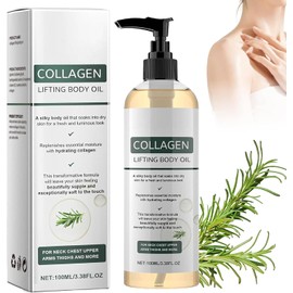 Aceite Corporal Reafirmante con Colágeno para el Cuerpo y Después de Ducha Aceite Masaje Reafirmante y Tensor, Mejora la elasticidad, Hidratación Profunda, Textura ligera y No Grasa, 100ML